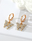 Fashion Earrings Alloy Diamond Butterfly Earrings