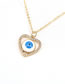 Fashion 1# Bronze Zirconium Star Eye Necklace