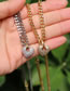 Fashion Silver Color 40cm Bronze Zirconium Heart Necklace