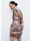 Fashion Suit Silk Satin Print Dress