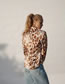 Fashion Leopard Print Leopard-breasted Lapel Shirt