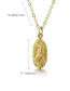 Fashion Gold Titanium Virgin Mary Necklace