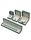 Fashion Green Leather-filled Bracelet Box Cardboard Geometric Jewelry Box