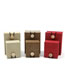 Fashion Brown Linen Wooden Buckle Box 24*6.5*3.7 Long Chain Box Burlap Wooden Buckle Geometric Jewelry Box
