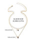 Fashion Silver Color Alloy Diamond Geometric Double Necklace