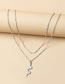 Fashion Silver Color Alloy Diamond Snake Necklace