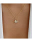 Fashion Gold Color Alloy Butterfly Necklace