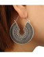 Fashion 5673 Silver Color Alloy Cutout Geometric Earrings