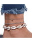 Fashion Silver Color Alloy Geometric Shell Heart Multilayer Bracelet