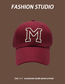 Fashion Red Wine Cotton Embroidered Baseball Cap