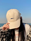 Fashion Flying Fish Beige Cotton Embroidered Baseball Cap