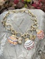 Fashion Color Alloy Shell Pendant Circle Ot Buckle Necklace