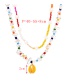 Fashion Color Double Beaded Shell Pearl Necklace