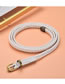 Fashion White Waxed Cord Braided Knotted Thin Belt