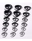 Fashion 10mm Acrylic Triangle Pierced Stud Earrings