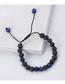 Fashion Ml-xyn00017 Blue Tiger Eye + Volcanic Stone Volcano Blue Tiger Eye Beaded Bracelet