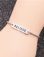 Fashion Ml-xssb001elieve Stainless Steel Letter Pull Bracelet