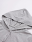 Fashion Khaki Solid Hooded Drawstring Short Sleeves