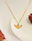 Fashion Gold Color Titanium Wings Necklace
