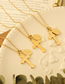 Fashion Rose Gold Color Titanium Oval Cross Necklace