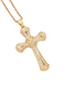 Fashion 6# Bronze Zirconium Madonna Cross Necklace