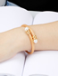Fashion Rose Gold Color Titanium Steel Cable Bracelet