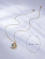 Fashion Gold Color Bronze Zirconium Star And Moon Necklace