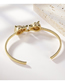Fashion Gold Color Bronze Zirconium Panther Head Bracelet