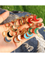 Fashion 7# Pure Copper Geometric Crescent Earrings