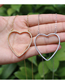 Fashion Silver Color Brass Micro Diamond Heart Necklace