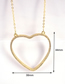 Fashion Silver Color Brass Micro Diamond Heart Necklace