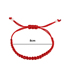 Fashion Red Cord Braided Pull Bracelet