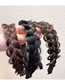 Fashion Dark Brown Fishbone Braid Twist Wig Braided Headband