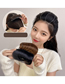 Fashion 1# Black Invisible Heightening Hair Root Simulation Wig
