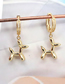 Fashion Gold Color Copper Inlaid Zirconium Balloon Dog Earrings