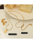 Fashion R360-a Pair Of Golden Earrings Titanium Steel Geometric Square Gold Brick Stud Earrings