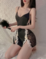 Fashion Maroon Lace Sheer Slit Nightdress