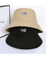 Fashion Yellow C Letter Bucket Hat Cotton Letter Embroidered Bucket Hat