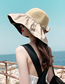 Fashion Black Bow Cutout Bucket Hat Big Brim Bow Cutout Bucket Hat