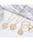 Fashion B Bronze Diamond Alphabet Cross Necklace