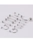 Fashion Navel Nail-1.6*10*5**mm (1.0 Tooth Position) Stainless Steel Geometric Piercing Eyebrow Nails