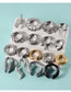 Fashion 4# Key Stainless Steel Shaped Scorpion Snake Lock Geometry Magnet Ear Extensions