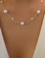Fashion Gold Alloy Size Pearl Necklace