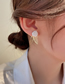 Fashion Gold Alloy Rose Butterfly Stud Earrings