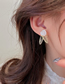 Fashion Gold Alloy Rose Butterfly Stud Earrings