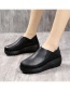 Fashion Black Platform Shoes With Platform Heels