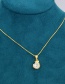 Fashion Platinum Bull Gold-plated Copper Pendant Necklace With Zircon And Zodiac Signs