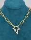 Fashion Gold-plated Black Turnbuckle Oil Drip Irregular Five-pointed Star Pendant Necklace