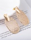 Fashion Golden Geometric Irregular Hollow Earrings