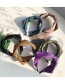 Fashion Green Handmade Fabric Knotted Wide-sided Solid Color Headband